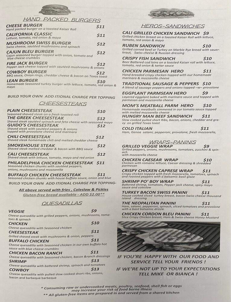Murph's Hideaway - Pocono Lake, PA menu_pic