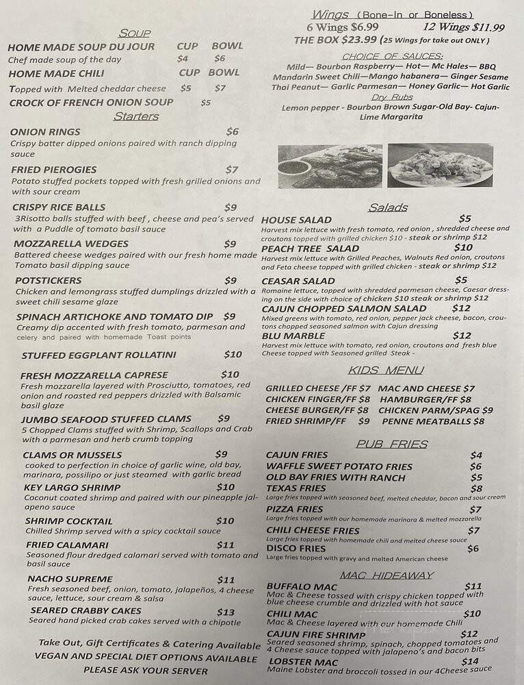 Murph's Hideaway - Pocono Lake, PA menu_pic