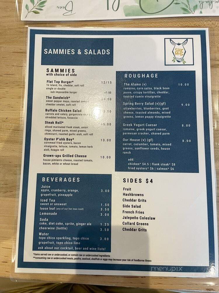 The Sage Mule - Greensboro, NC menu_pic