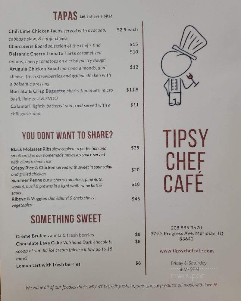 Tipsy Chef Cafe - Meridian, ID