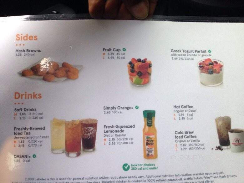 Chick-fil-A - Tacoma, WA menu_pic
