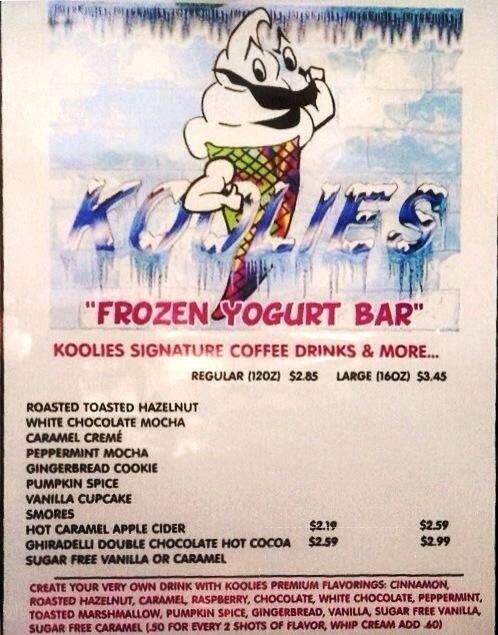 Koolie's Frozen Treats - Greensboro, NC menu_pic