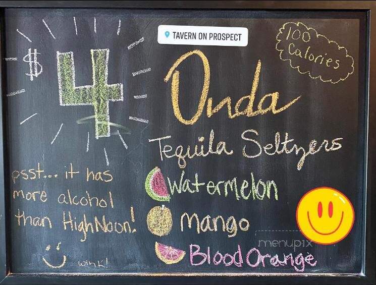 Tavern on Prospect - Peoria, IL menu_pic