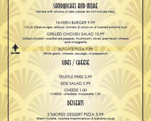 Tavern on Prospect - Peoria, IL menu_pic