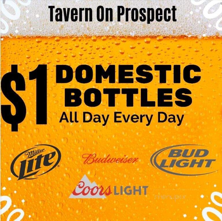Tavern on Prospect - Peoria, IL menu_pic