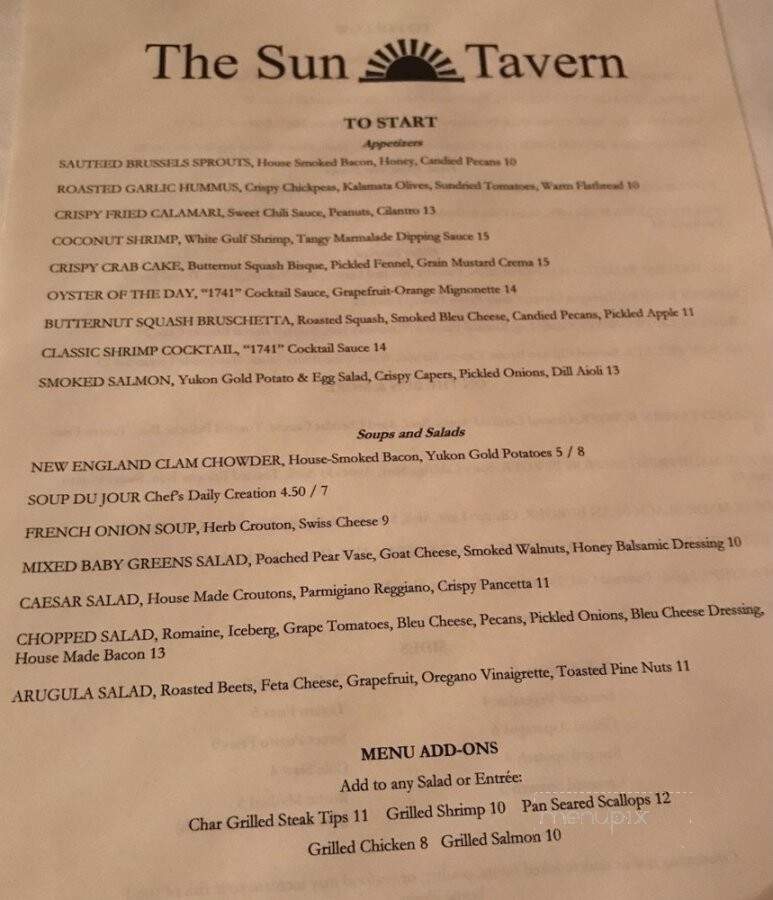 The Sun Tavern - Duxbury, MA