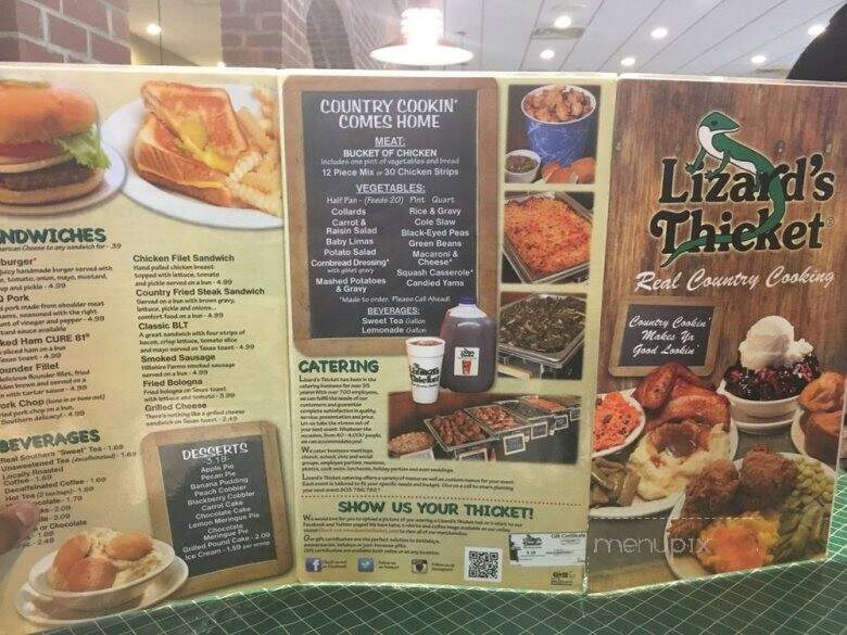 Menu of Lizard s Thicket in Florence SC 29501