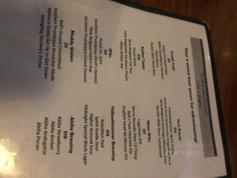 The Bulldog - Jackson, MS menu_pic