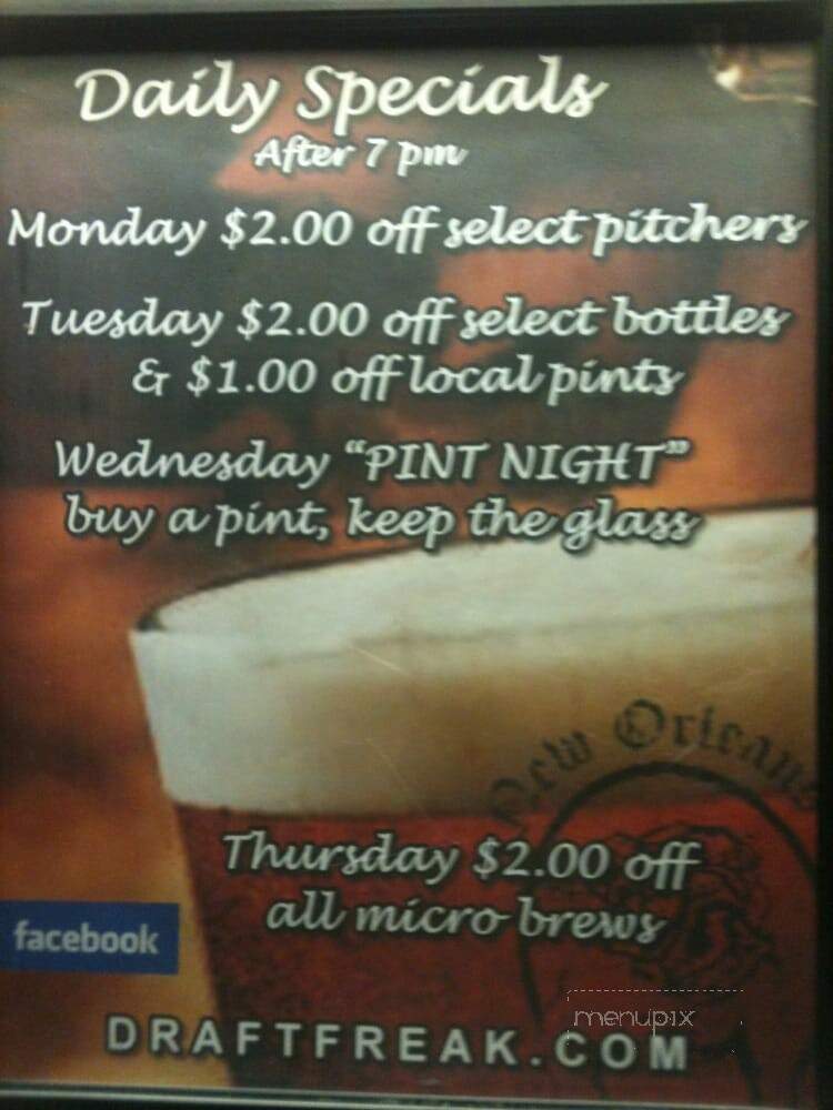 The Bulldog - Jackson, MS menu_pic
