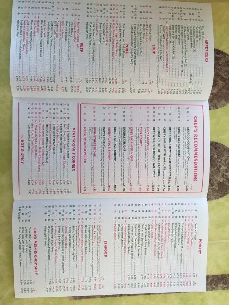Lin's Gourmet - Ruther Glen, VA menu_pic