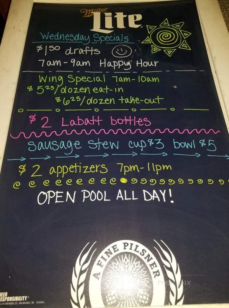 Homer's Bar & Grill - Fleetwood, PA menu_pic