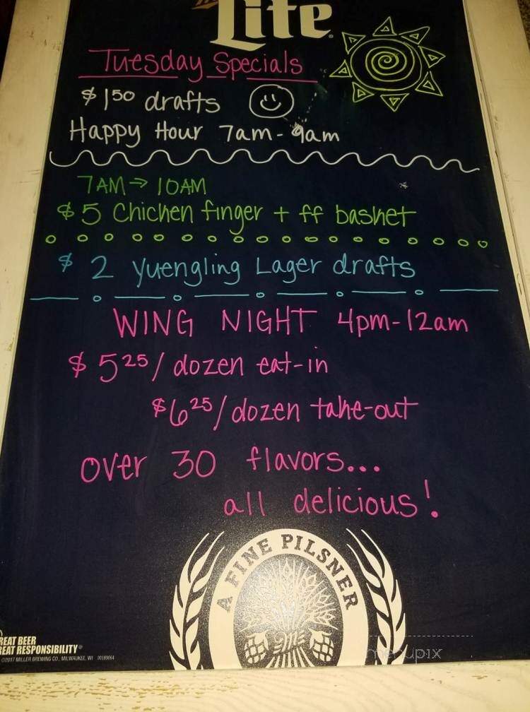Homer's Bar & Grill - Fleetwood, PA menu_pic