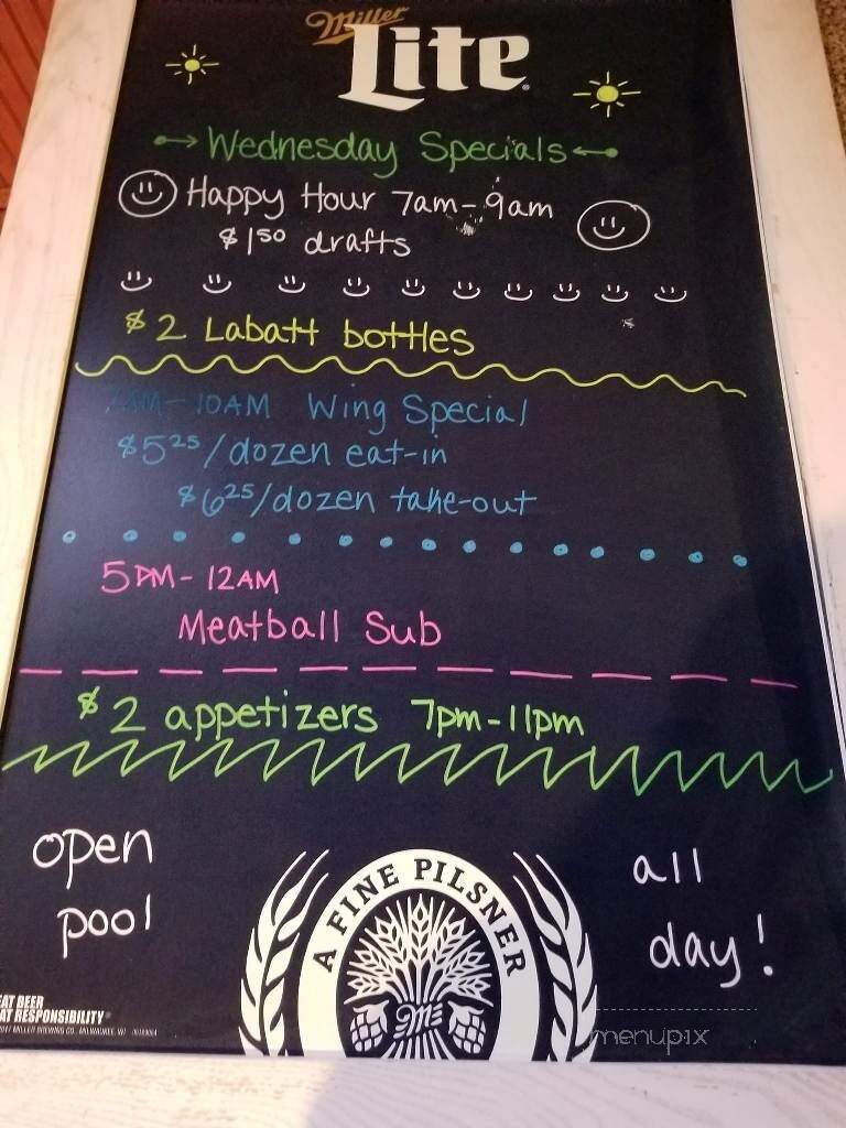 Homer's Bar & Grill - Fleetwood, PA menu_pic