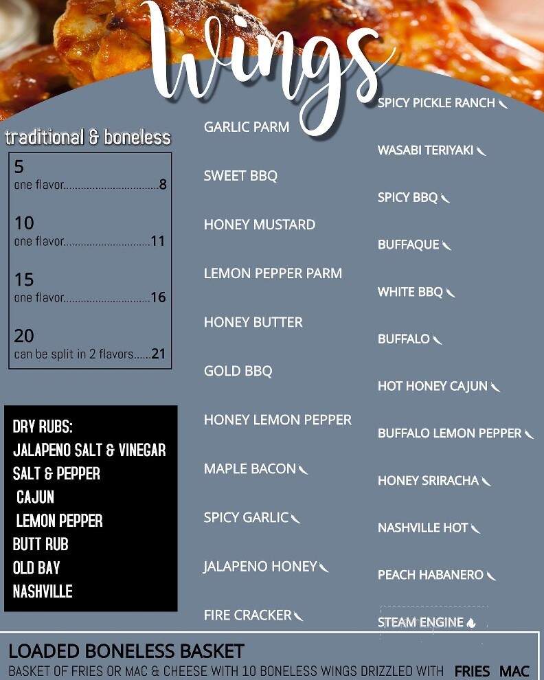 Whistle Stop Grill - Buckhannon, WV menu_pic