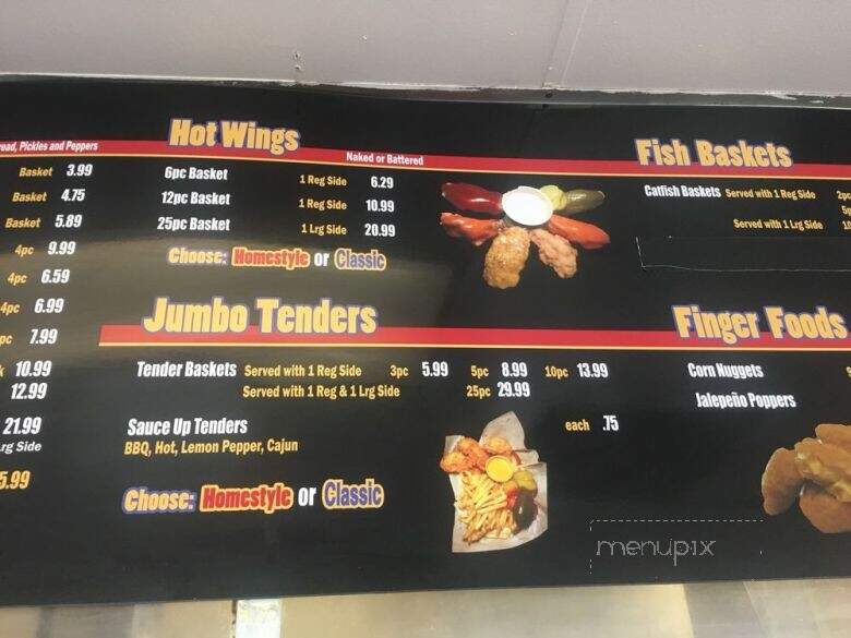 Hall's Chicken Shack - Dallas, TX menu_pic