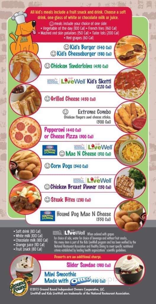 Ground Round Grill & Bar - Saint Joseph, MO menu_pic