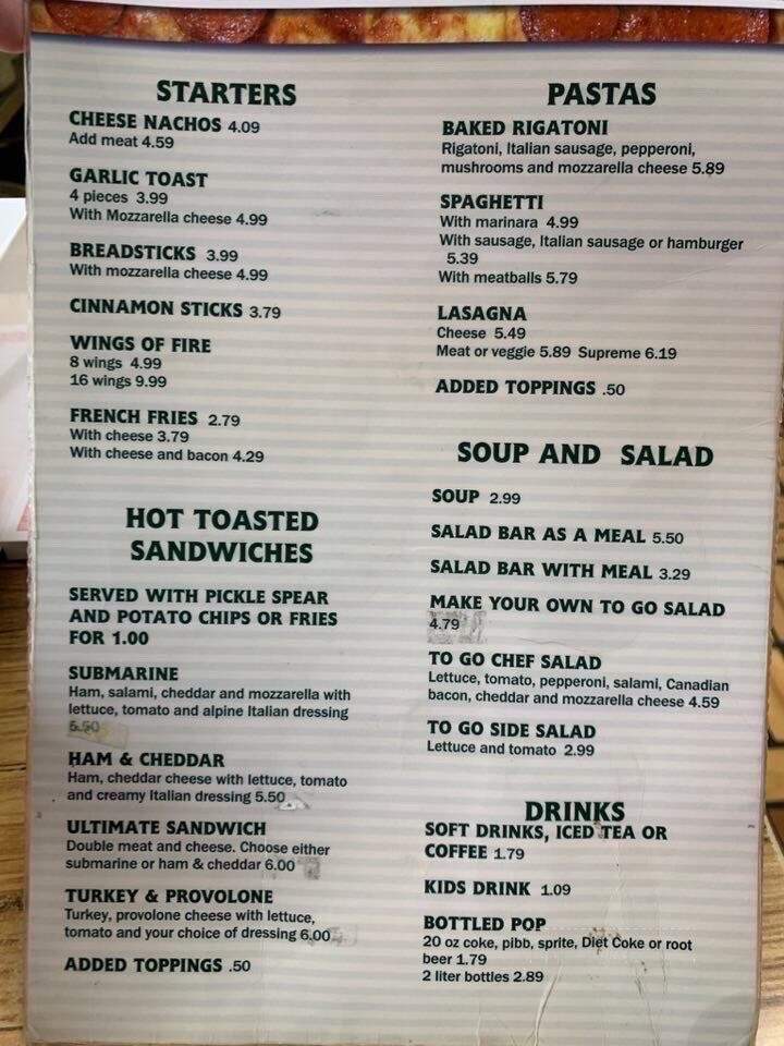 Ken's Pizza - Tulsa, OK menu_pic