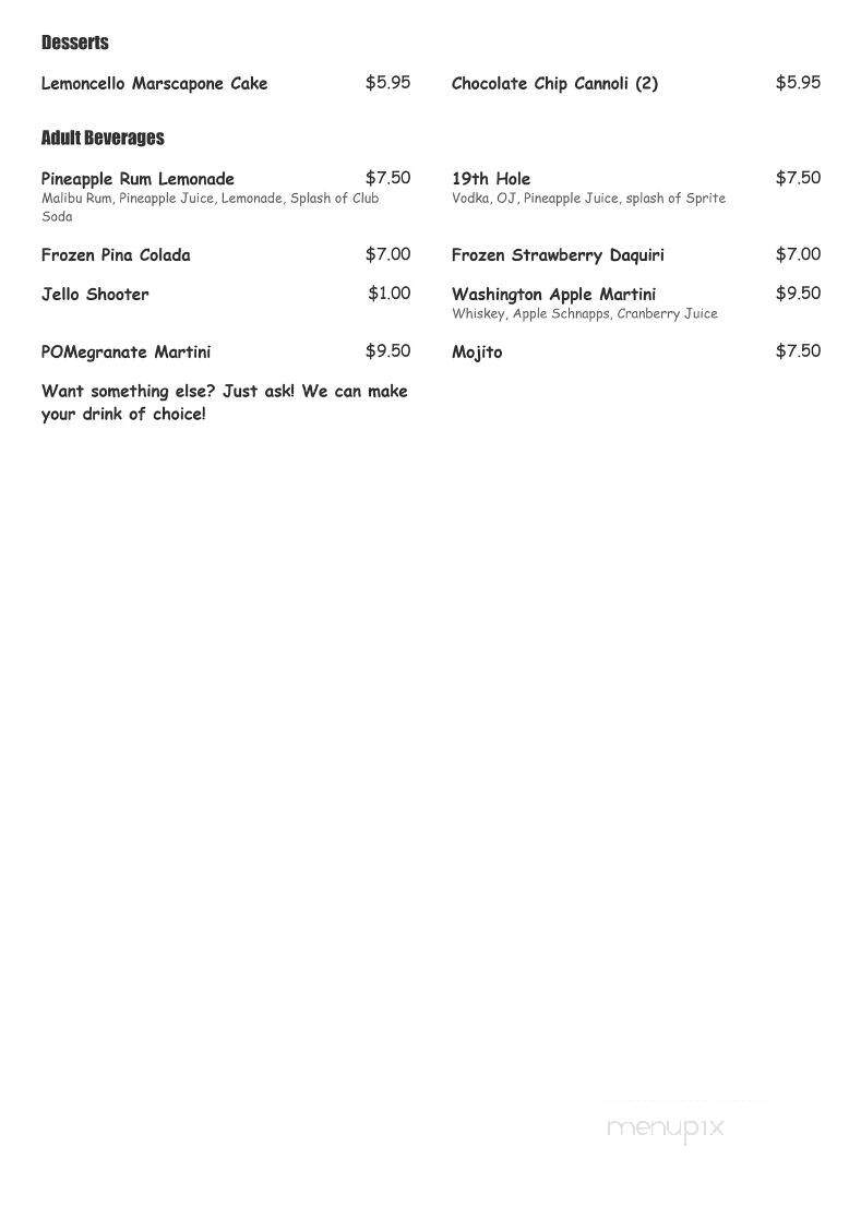 Chiccarine's Restaurant - Schwenksville, PA menu_pic