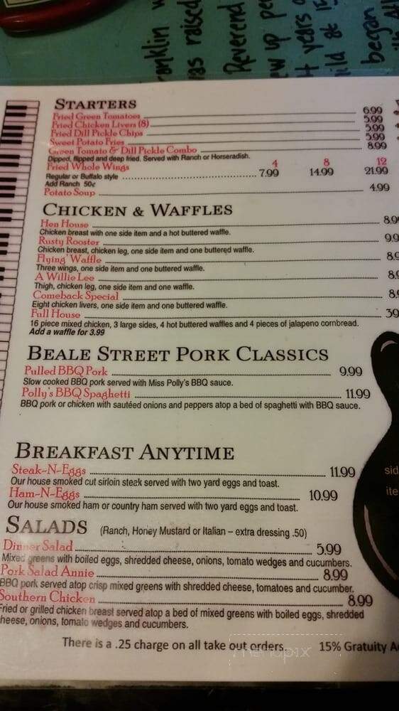 Miss Polly's Soul City Cafe - Memphis, TN menu_pic