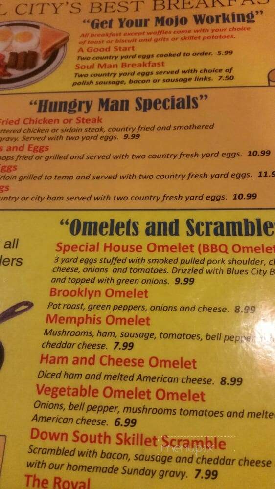 Miss Polly's Soul City Cafe - Memphis, TN menu_pic