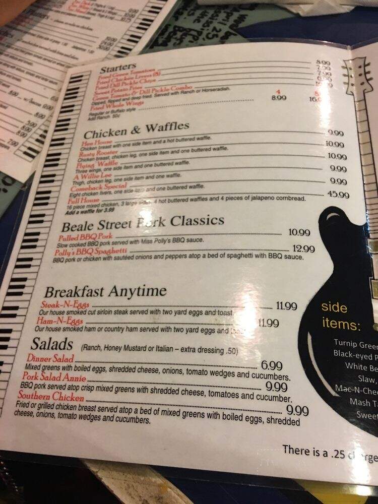 Miss Polly's Soul City Cafe - Memphis, TN menu_pic
