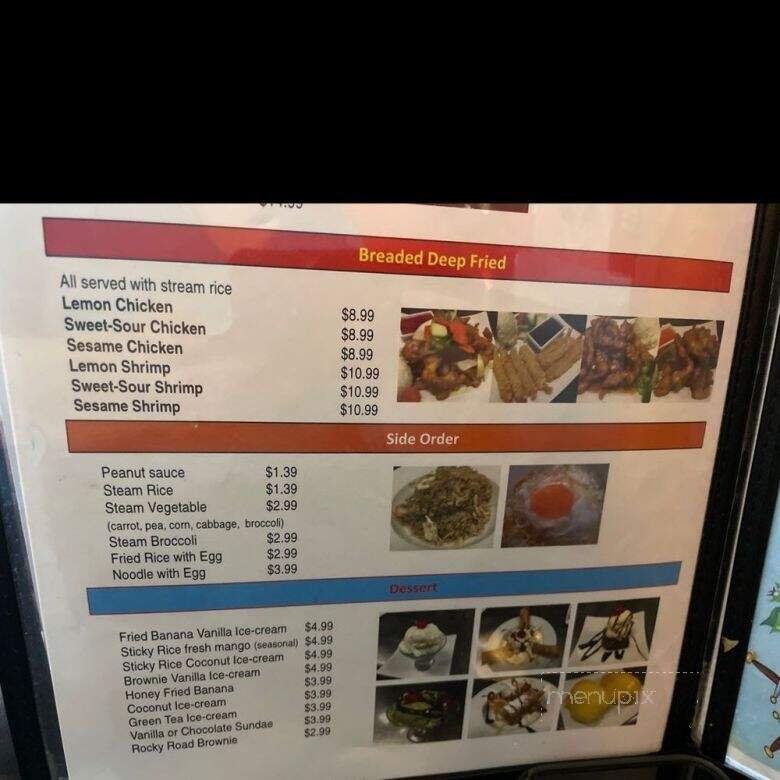 Chaba Thai Restaurant - San Antonio, TX menu_pic