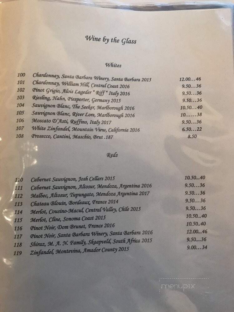 Laury's Restaurant - Charleston, WV menu_pic