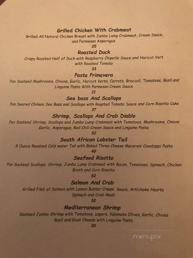 Laury's Restaurant - Charleston, WV menu_pic