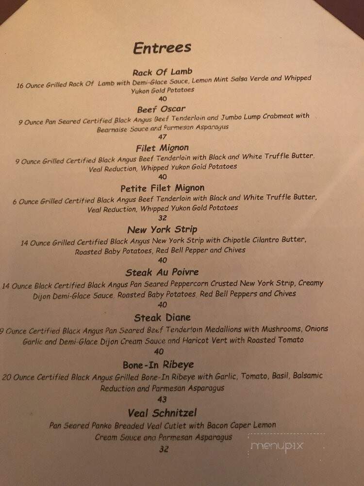 Laury's Restaurant - Charleston, WV menu_pic