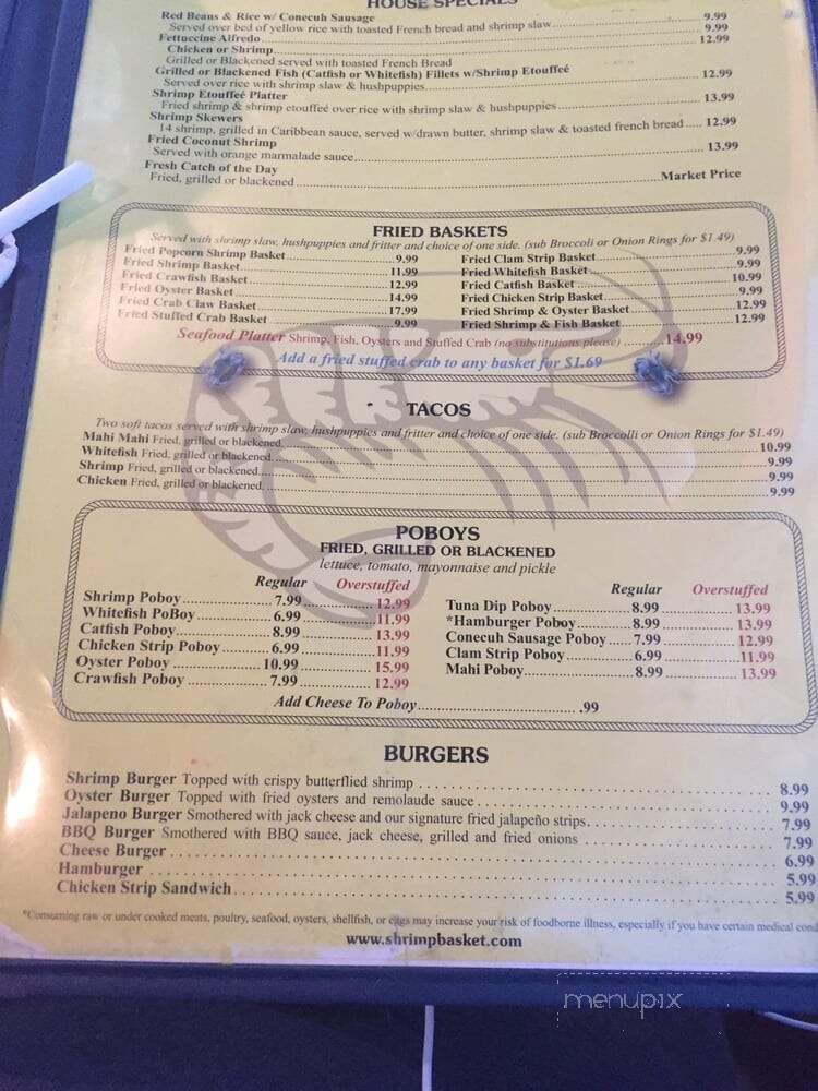 Shrimp Basket - Foley, AL menu_pic