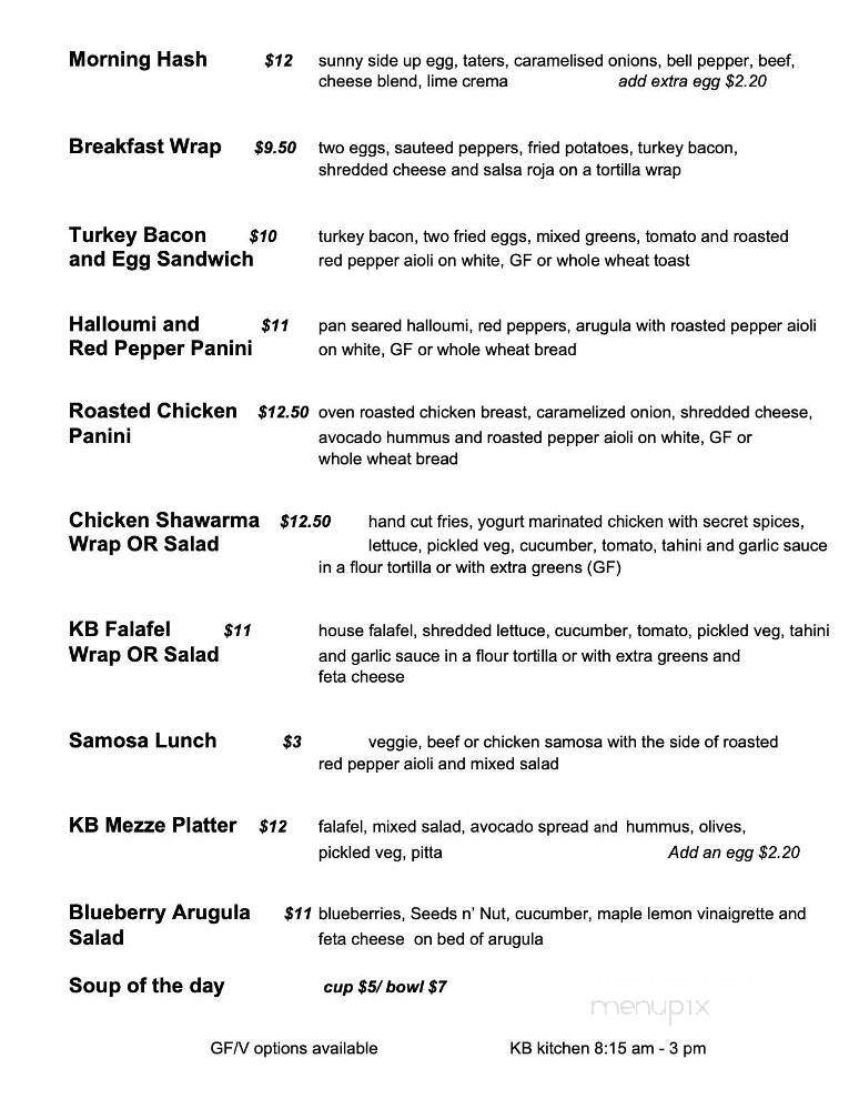 The Kettleblack - Charlottetown, PE menu_pic