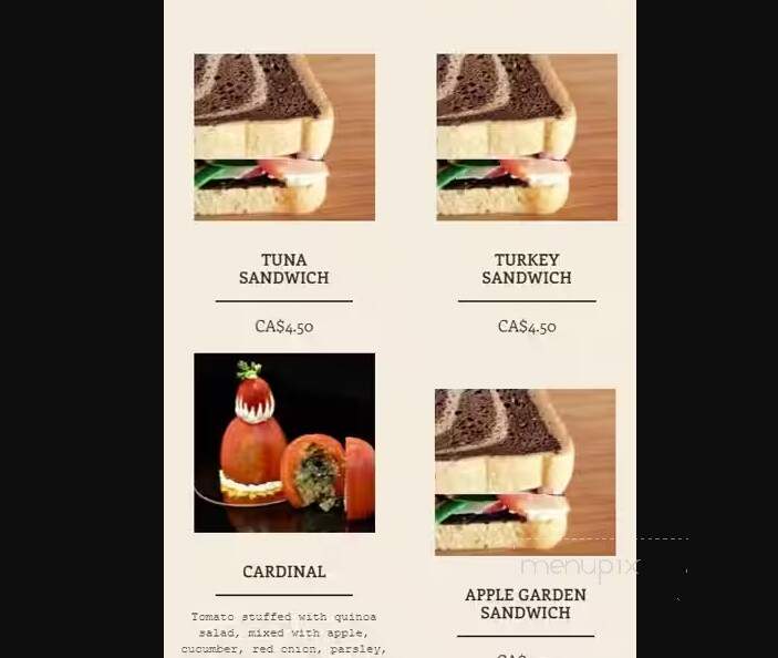 Reinette Cafe & Patisserie - Edmonton, AB menu_pic