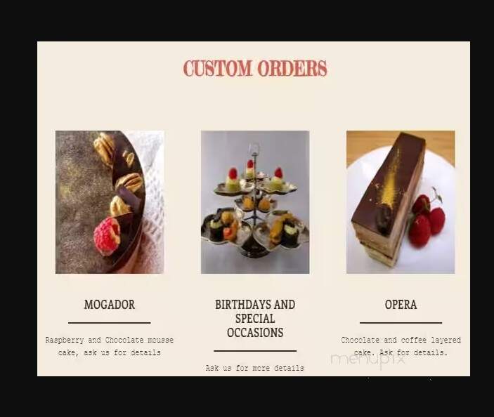 Reinette Cafe & Patisserie - Edmonton, AB menu_pic