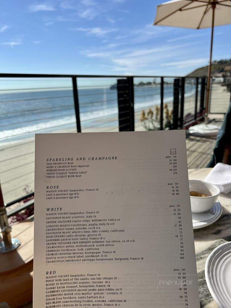 The Little Beach House - Malibu, CA menu_pic