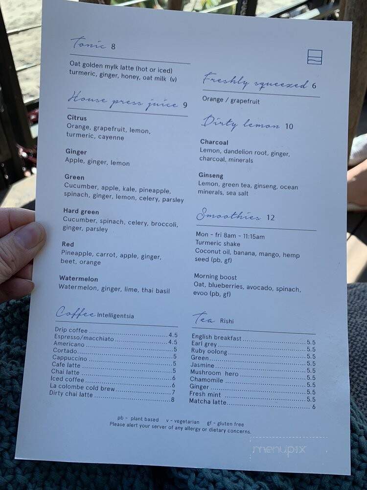 The Little Beach House - Malibu, CA menu_pic
