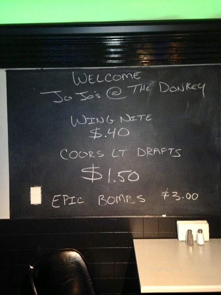 JoJo's At The Donkey - Scranton, PA menu_pic