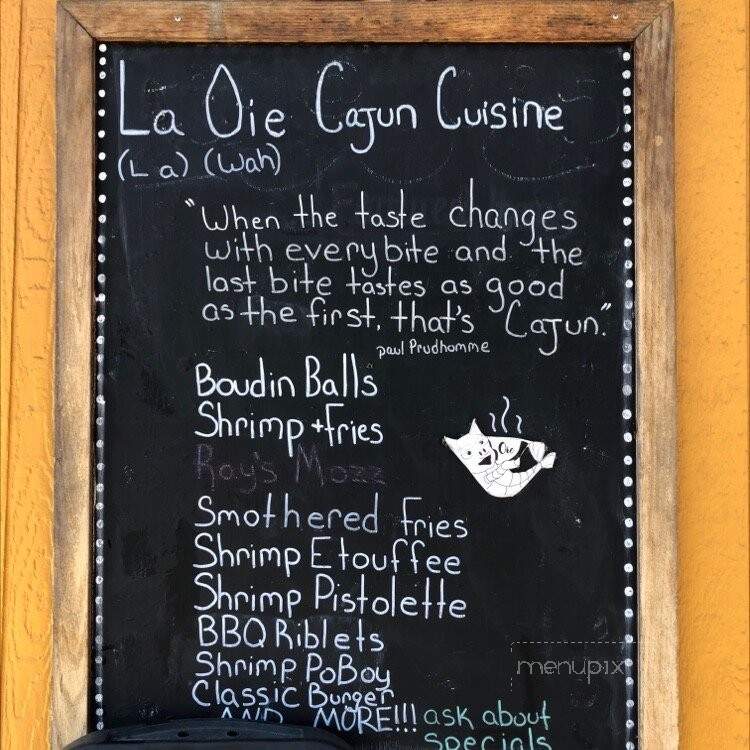La Oie Cajun Cuisine - Vancouver, WA menu_pic