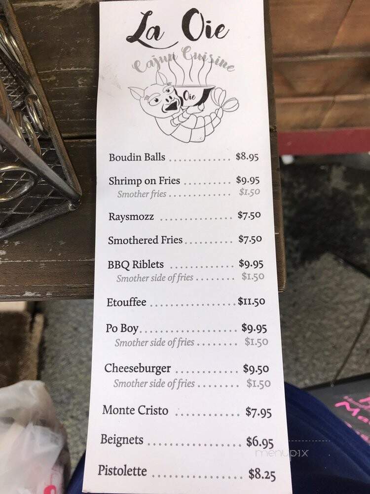 La Oie Cajun Cuisine - Vancouver, WA menu_pic