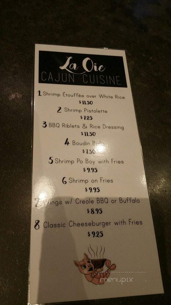 La Oie Cajun Cuisine - Vancouver, WA menu_pic