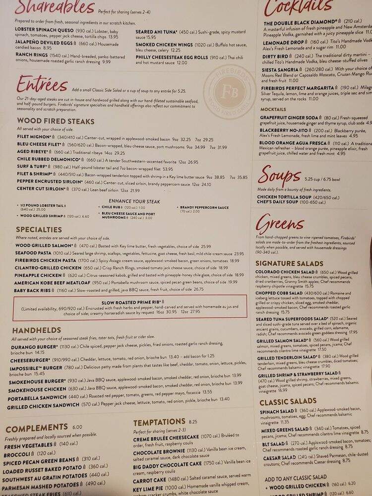 Firebirds Wood Fired Grill - Cranberry Township, PA menu_pic