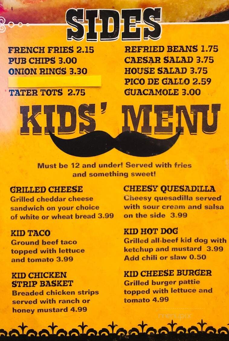 Johnny's Mexican American Bar and Grill - Lincolnton, NC menu_pic