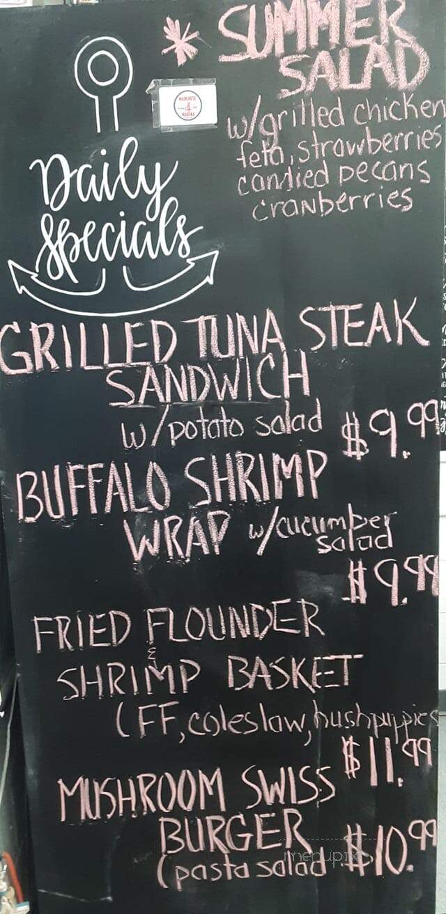 Wanchese Marina & Landing Grill - Wanchese, NC menu_pic