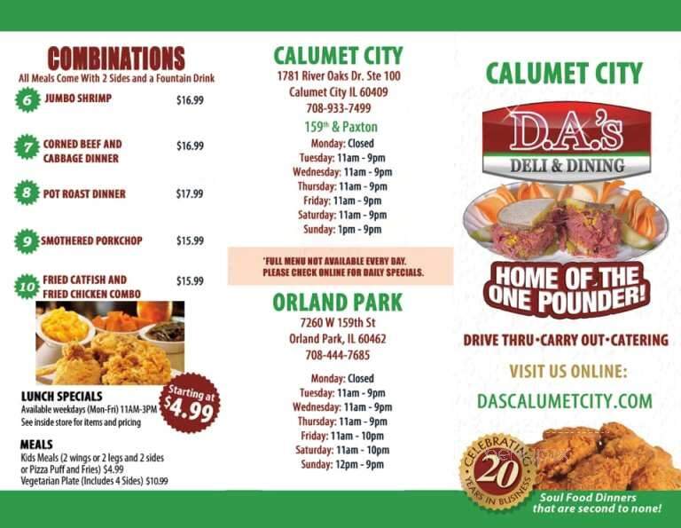 DA's Deli and Dining - Calumet City, IL