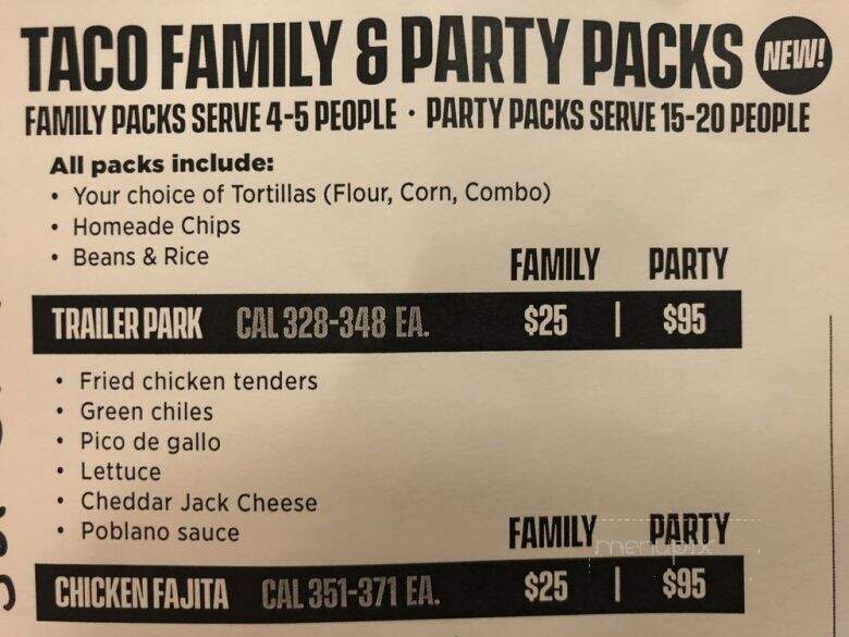 Torchy's Tacos - Shreveport, LA menu_pic