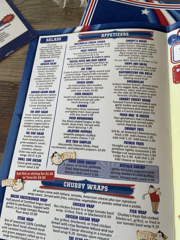 Mr Chubby's Wings - Ponte Vedra Beach, FL menu_pic