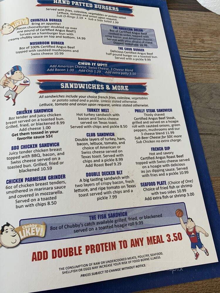 Mr Chubby's Wings - Ponte Vedra Beach, FL menu_pic