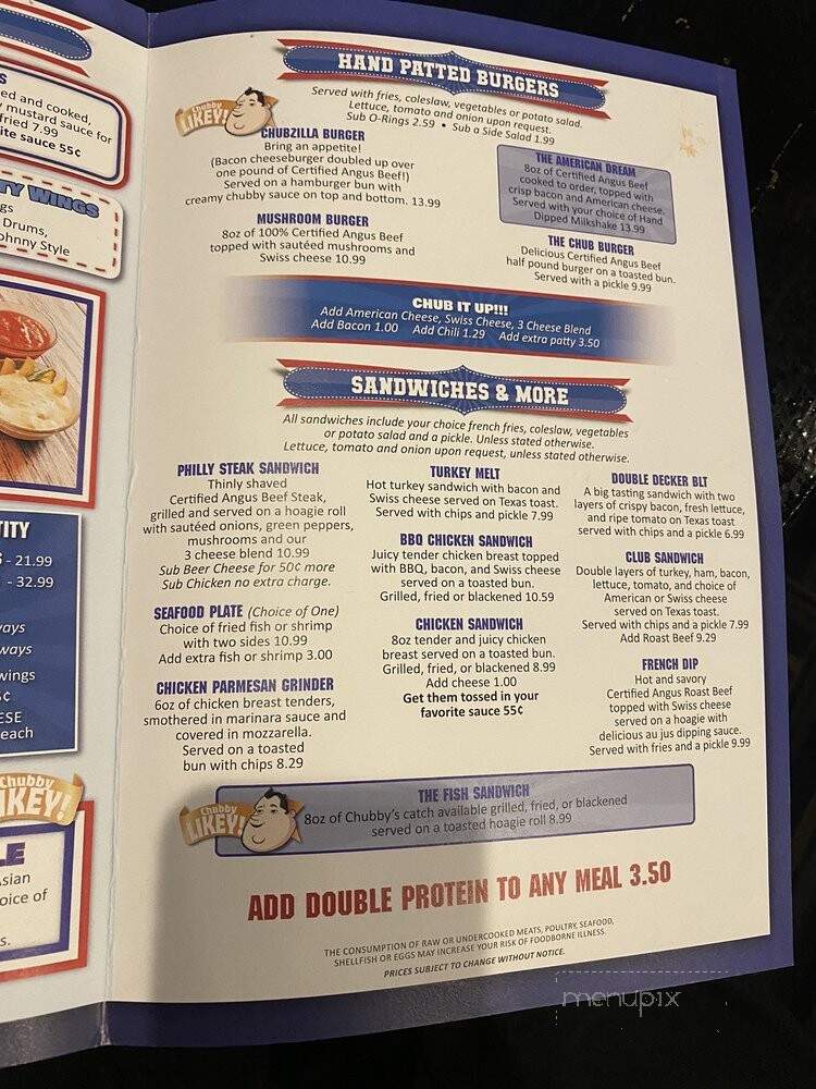 Mr Chubby's Wings - Ponte Vedra Beach, FL menu_pic