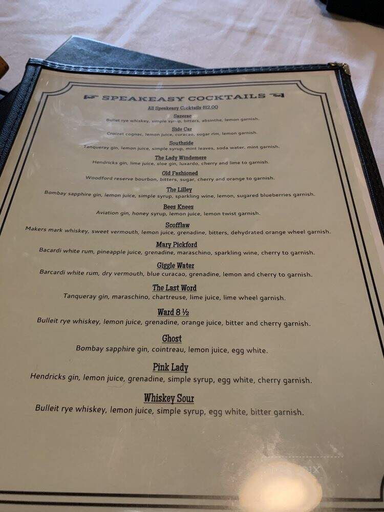 Finns Chophouse & Speakeasy - Spring Lake, MI menu_pic