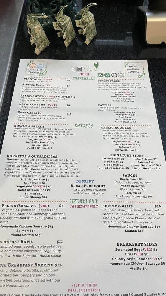 Grilled Fraiche - Long Beach, CA menu_pic