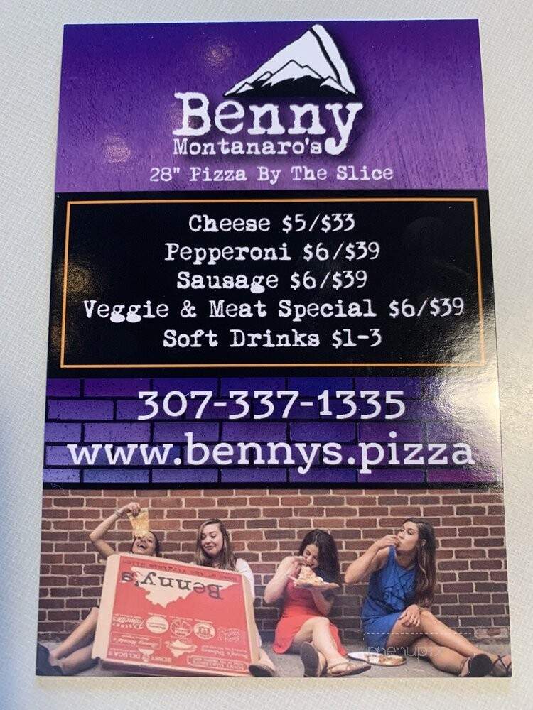 Benny Montanaro's - Casper, WY menu_pic